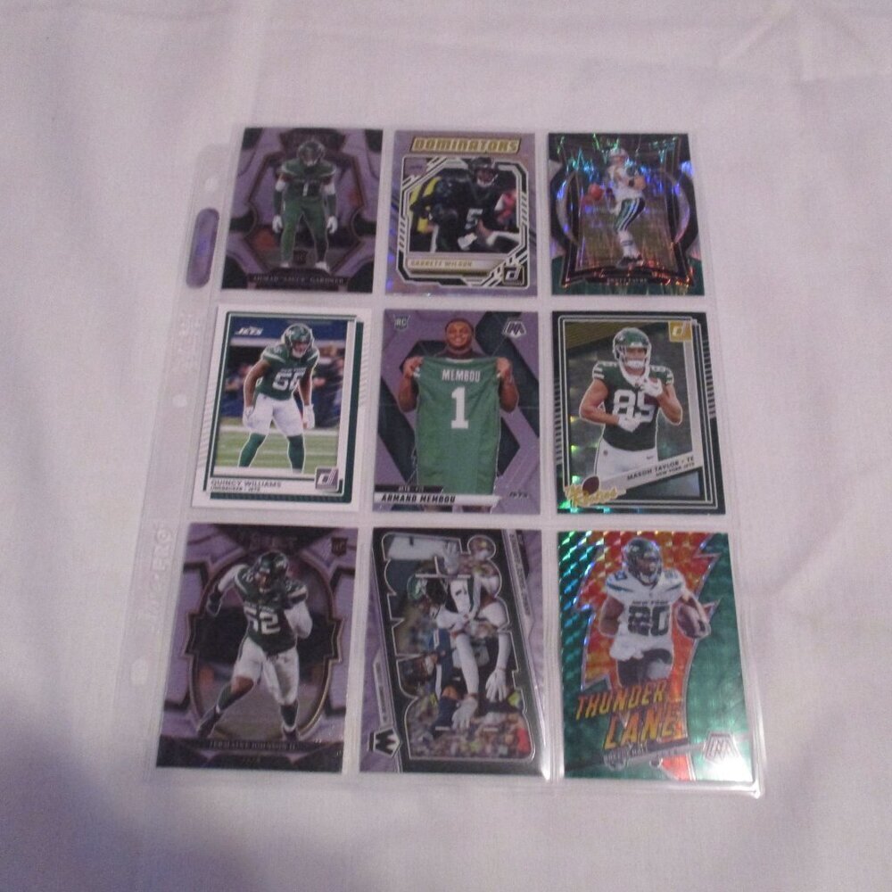 (9) Football Cards Mixed Lot  NEW YORK JETS